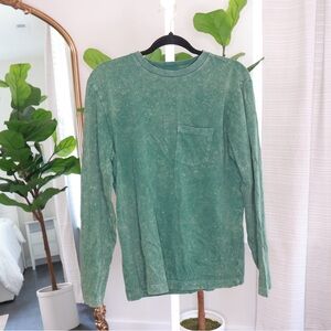 Green Long Sleeve Men's Shirt